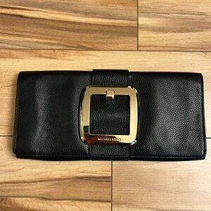 MICHAEL KORS large buckle clutch